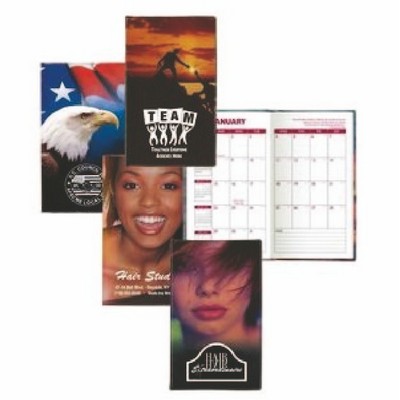 Stock Theme Full-Color Vinyl Cover Monthly Planner