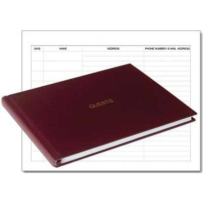 Guest Log Book / 120 Pages