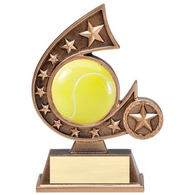 Comet Series Resin Tennis Award - 5 3/4" Tall