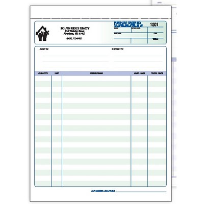 Ruled 3 Part Purchase Order Form - 8½"x 11"