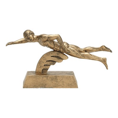 10.5" Male Swimming Signature Resin Figure Trophy