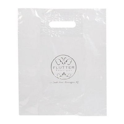 Stock Clear Patch Handle Bag (12" x 15")