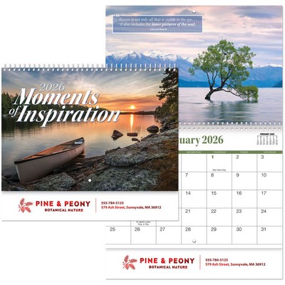 Moments Of Inspiration Spiral Wall Calendar