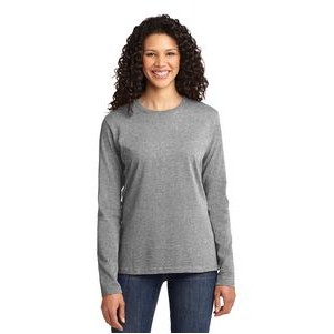 Port & Company® Ladies Long Sleeve Core Cotton Tee