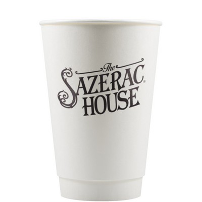 16 oz Insulated Paper Cup - White - Tradition