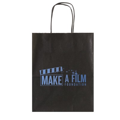 Solid Tinted Kraft Shopping Bag (8.27"x4.33"x10.63")