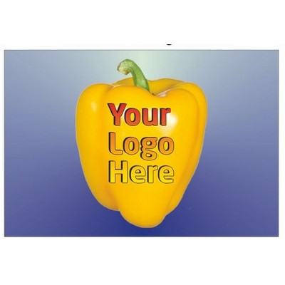 Yellow Bell Pepper Badge/Button w/ Bar Pin (2"x3")