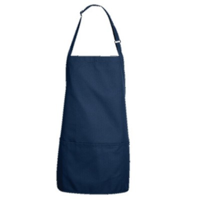 Red Kap™ Chef Designs Premium Short Bib Apron - Navy Blue