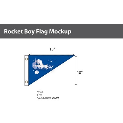 Rocket Boy Flags 10x15 inch