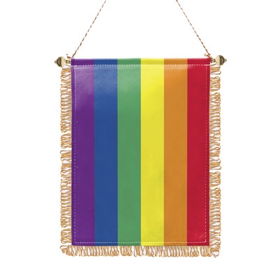 Rainbow Mini-Banner 3.5"X4.5"