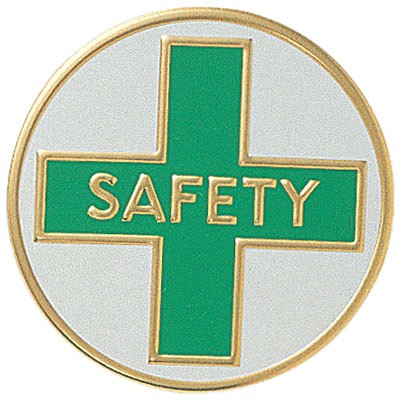 7/8" Safety Embossed Litho Printed Medallion Insert Disc