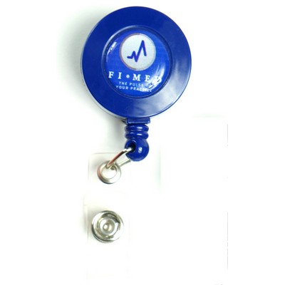 Navy Blue Retractable Badge Reel Holder