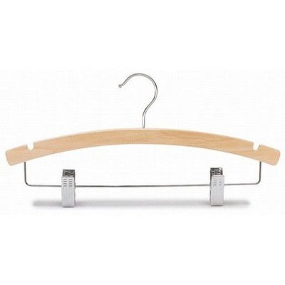 14" Junior Arched Wooden Combo Hanger