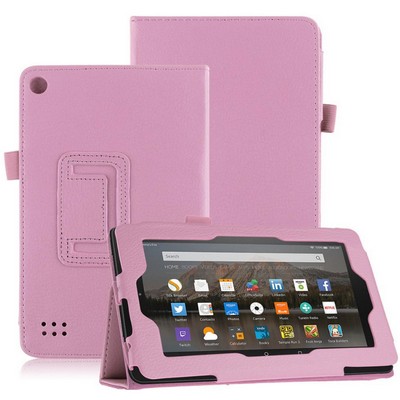 Kidder Leatherette Case for Kindle Fire HD 8" case (Pink)