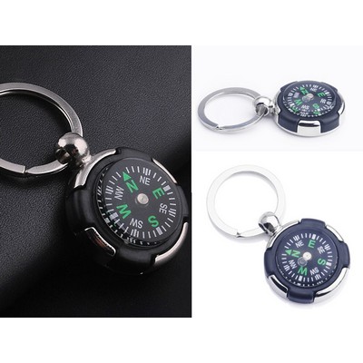 Circle Compass Key Chain