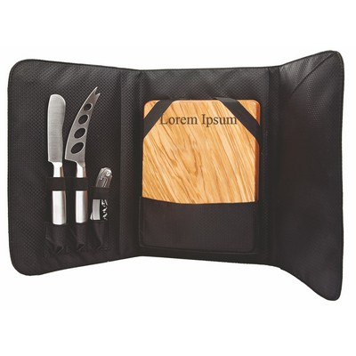 Picnic Cheese Set w/Olivewood Board (5 Piece)