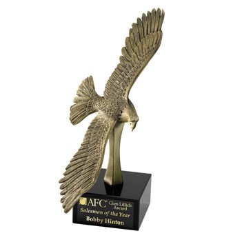 Small Brass Finish Eagle Award