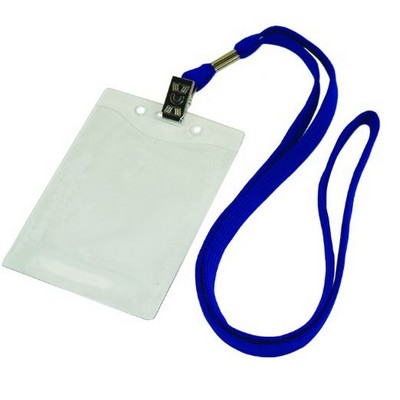 3/8'' Lanyard w/Badge Holder Combo