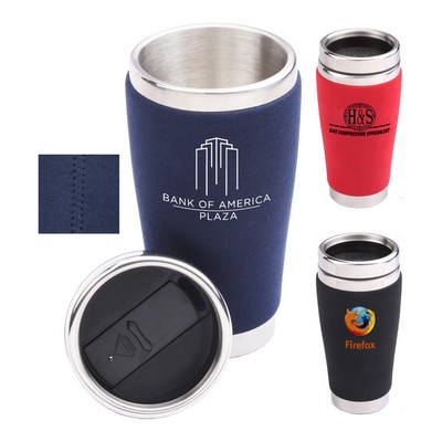 16 Oz. Allure Stainless Steel Tumbler w/Neoprene Wrap