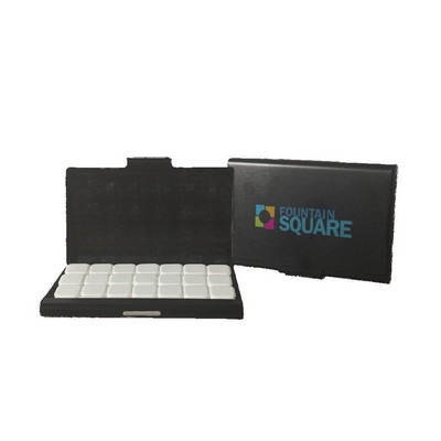 Full Color Business Card Case w/Square Peppermints