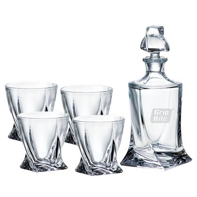 Quadro Decanter 870ml & 4 DOF glasses