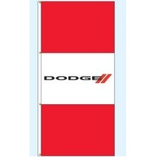 Single Face Dealer Free Flying Drape Flags (Dodge®)