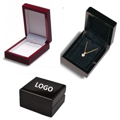 Piano Lacquer Black Finished Wood Jewelry Box