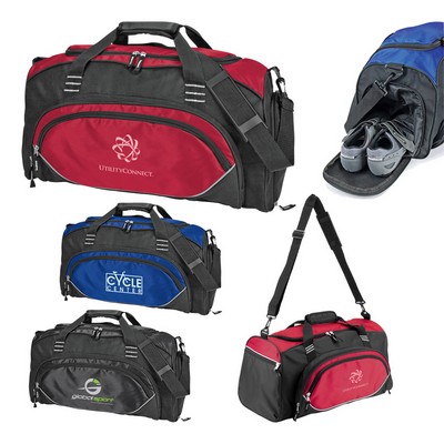 Deluxe Sports Duffel with Shoe Storage