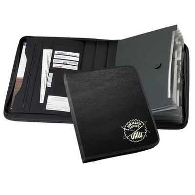 USA & Union Made Tribeca-Accordion Zipper Portfolio