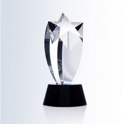 Rising Star Award on Round Black Base, 9"H