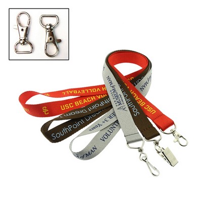 1/2"x36" Custom Printed Lanyards W/ Lobster Claw Clasp