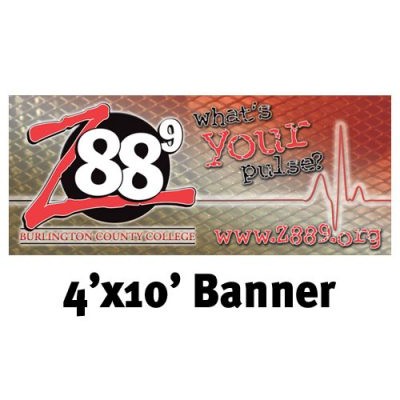 Mesh Vinyl Banner - 4'x10'