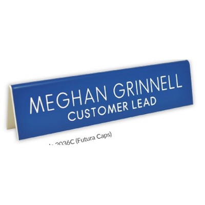 Engraved Table Tent Sign - Horizontal, 2" x 8"