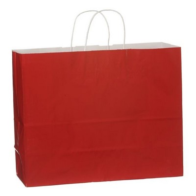 High Gloss Tinted Paper Vogue Shopping Bag (16"x6"x12")