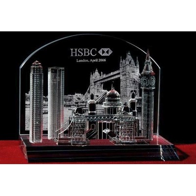 Crystal London Cityscape Award w/Customization