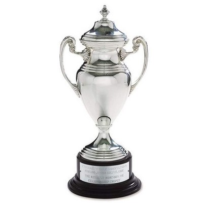 Silver Cup with Base & Finnial - 18"