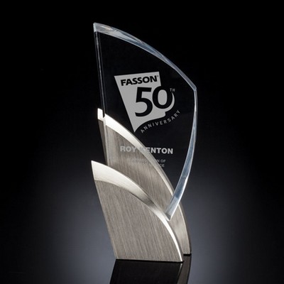 Opera Award - Acrylic/Satin Nickel 10"