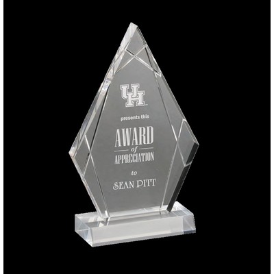 Newport Peak Acrylic Award 9 3/4"H