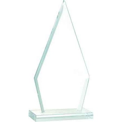 7 1/2" Triangle Jade Glass Award