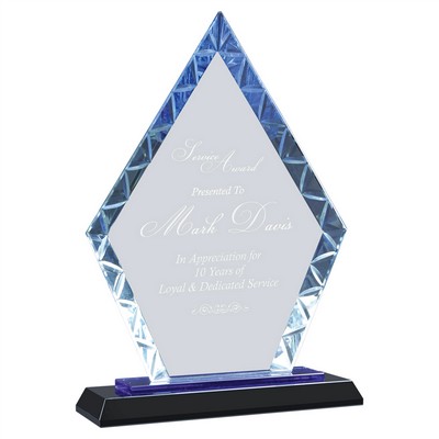 Crest Diamond Award, 9"H