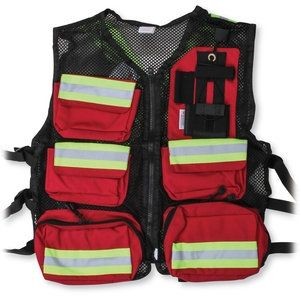 Red Mesh First Aid Safety Vest