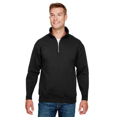 BAYSIDE Unisex USA Made Quarter-Zip Pullover Sweatshirt