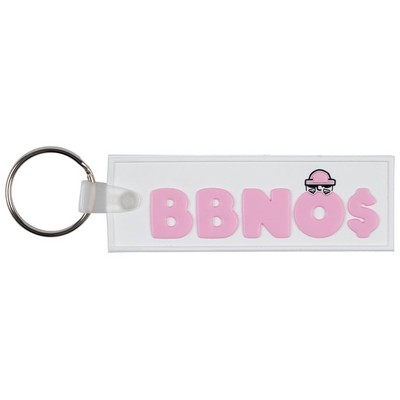 Custom 2D PVC Key Tag - USA Made