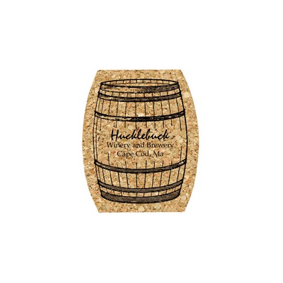 5" Standard Cork Barrel Coaster