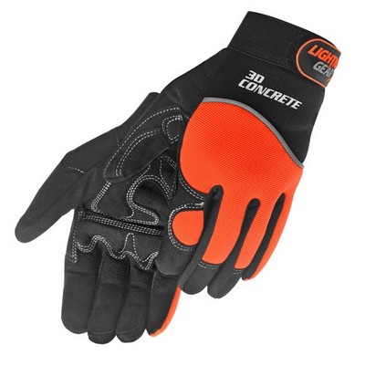 Hi-Viz Simulated Leather Mechanic Gloves