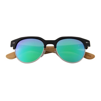 Wooden Series Bamboo Vintage RetroShade Sunglasses (SAINTMARIE)