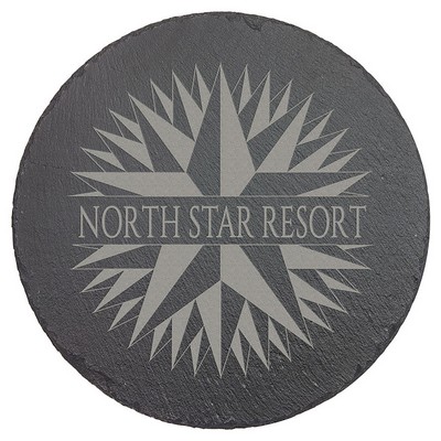 Round Laserable Slate Decor, 9-3/4"x9-3/4"