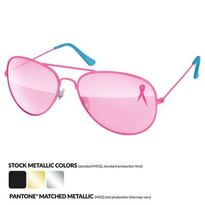 PMS Metal Aviator Sunglasses