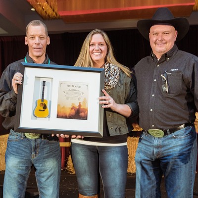 22"x19" Shadowbox Rockstar Guitar Award (10" Acoustic Mini Guitar)