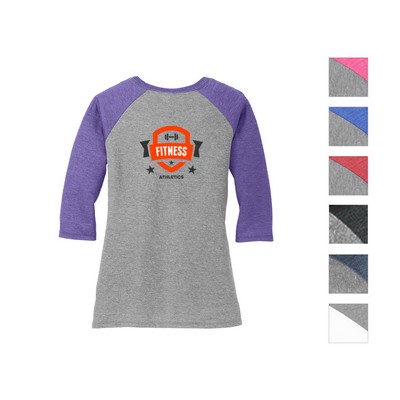 District® Ladies' Perfect Tri™ ¾-Sleeve Raglan